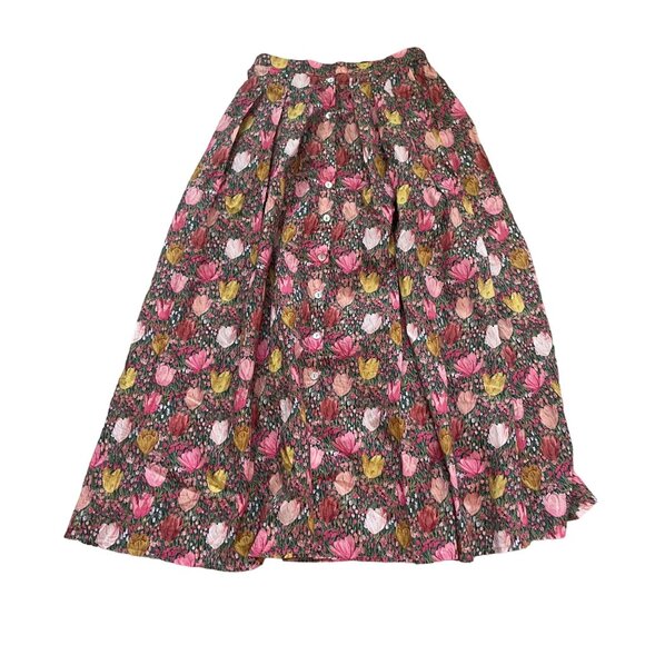 Birgitte Herskind Dresses & Skirts - Birgitte Herskind Floral Print Midi Skirt Size 36 Cotton Womens Spring Fashion